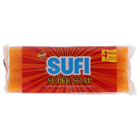 Sufi Super Soap 600 gr (Pack of 4)