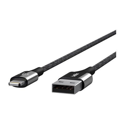 كابل شحن بيلكين F8J207BT04-BLK ميكسيت ديوراتيك من لايتنينج الى يو اس بي A – 120 سم - أسود