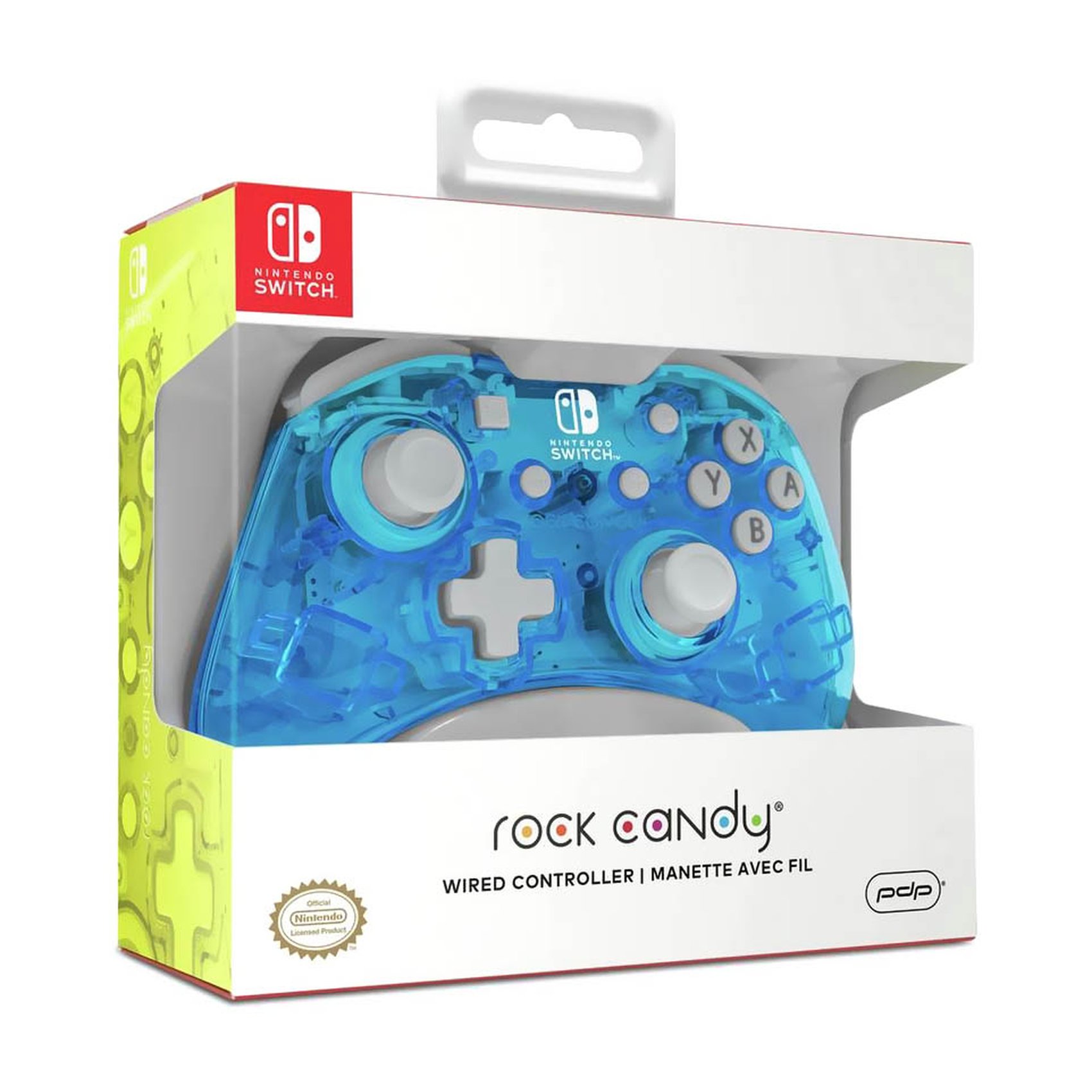 PDP Rock Candy Mini Wired Controller For Nintendo Switch Blu-Merang