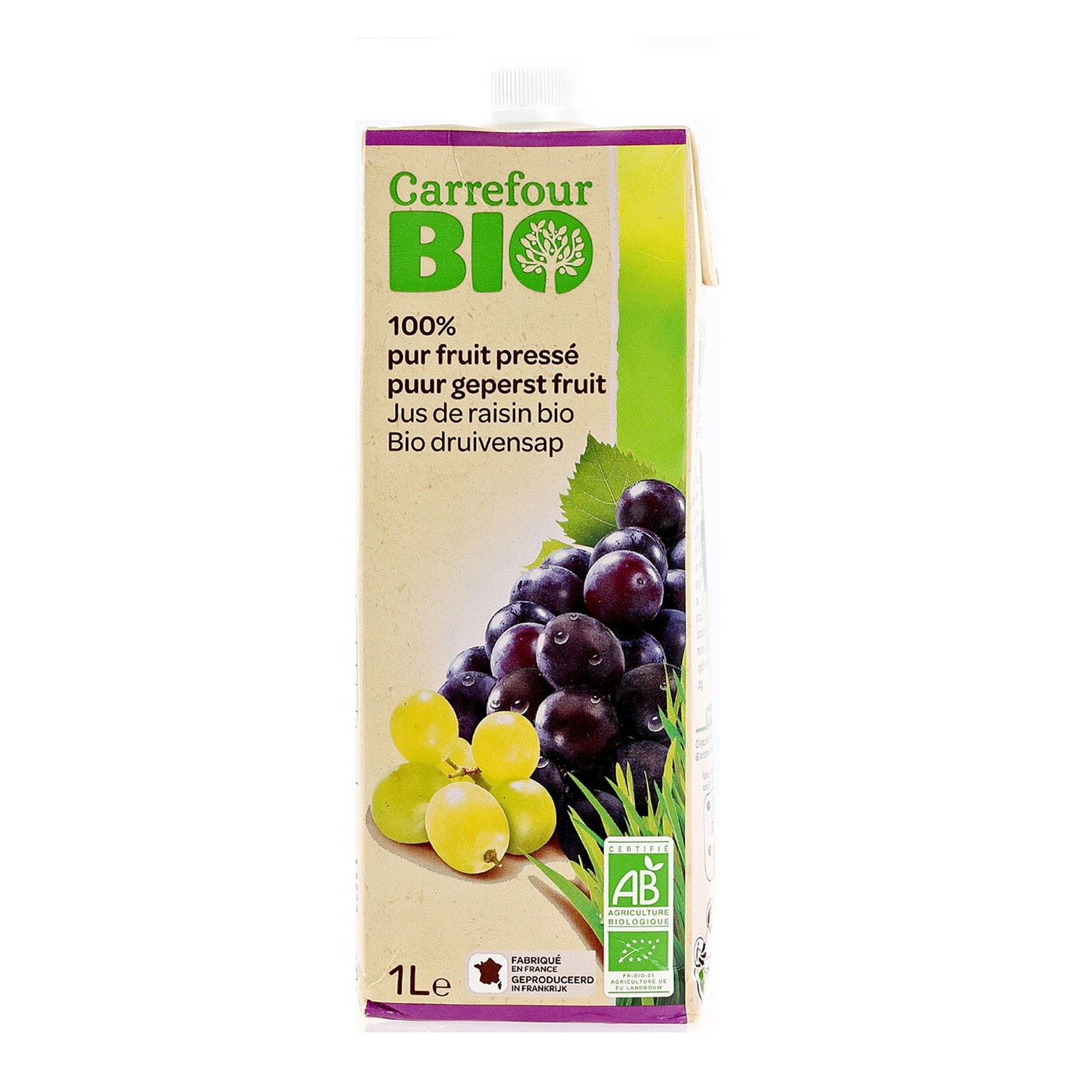 Bio Bio Grape Buy Carrefour Bio Organic Grapes Juice 1L Online | Carrefour KSA