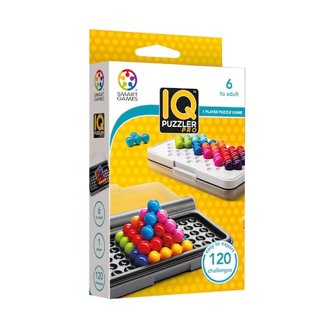 Smartgames - Iq Puzzle Proa Travel Game For Kids And Adults, A Cognitive Skill-Building Brain Game Brain Teaser For Ages 6 &amp; Up, 120 Challenges In Travel-Friendly Case.