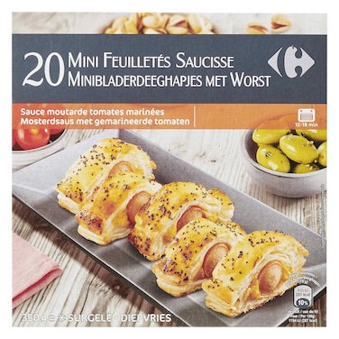 Carrefour  Frozen Mini Puff Sausage 350G