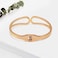 JANNAH Dazzling Women's Fashion Bracelet | Roman Numerals Stainless Steel Fashion Crystal Stretch Memory Wrist Band Hinge Cuff Bangles for Women