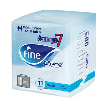 Fine Care Incontinence Adult Briefs Medium 11 pcs
