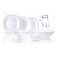 NEO CARINE WHITE 46PC DINNER SET