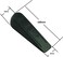 ABBASALI Door Stopper Wedge 100 mm, Black