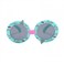 Atom baby sunglasses, K105-3, Polarized UV400 sunglasses for Girls, Age 3-10 shiny green frame shiny pink and green temple smoke polarized  lens