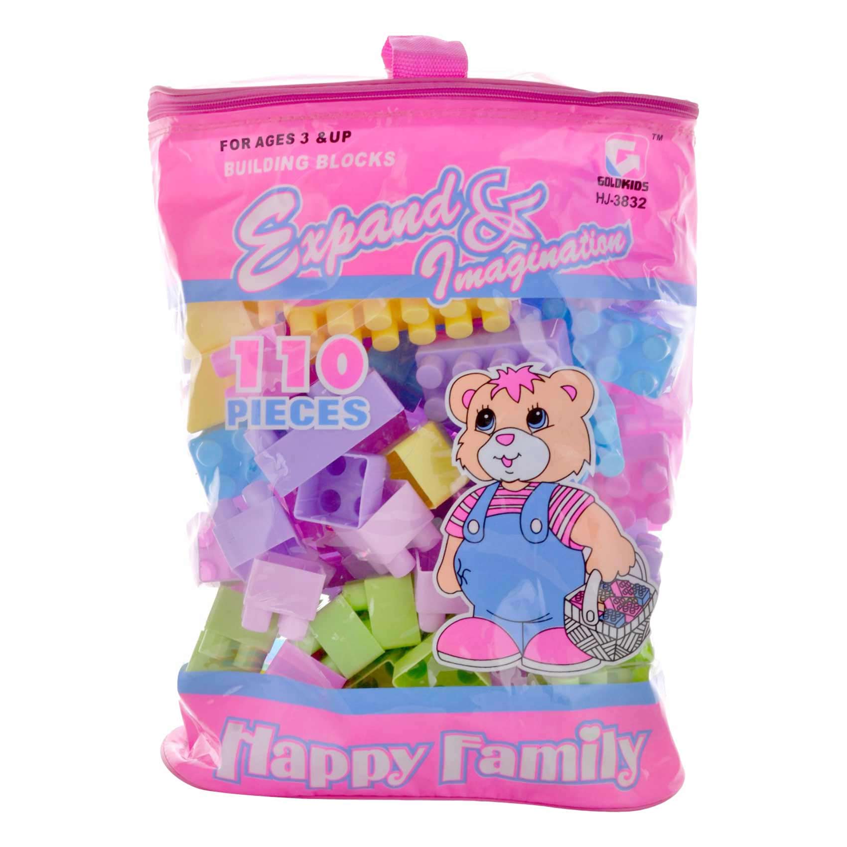 Happy Family Expand And Imagination Block Set Toy 110 Pieces