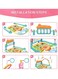 Baby Gym Play Mat with Piano Keyboard Educational Rack Crawling Mat