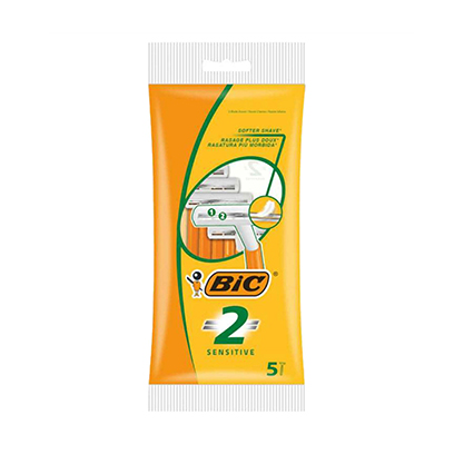Bic 2 Sensitive Disposable Razors For Men 5 Pieces