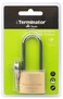 Terminator Brand Long Shackle Brass Pad lock (40mm) with 3 keys