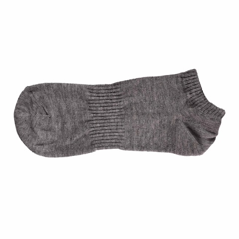 Plain Ankle Socks For Men - Dark Gray