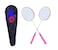 MG Badminton Racket Set Of 2 With Carry Bag Pink/Green