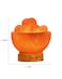 Geohoney Himalayan Salt Fire Bowl Lamp With Heart Crystals