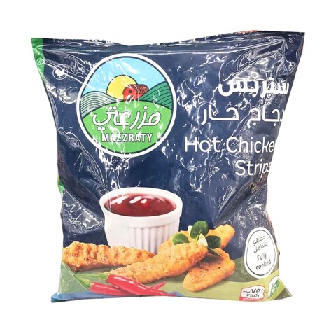 مزرتي شرائح دجاج حارة مجمدة 750 جرام