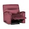 In House Velvet Rocking &amp; Rotating Recliner Chair - Dark Pink - AB01