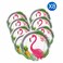 Flamingo Printed Plates 23cm 8 PCS
