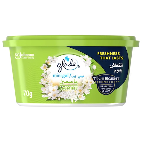 Buy Glade Jasmine Mini Gel Air Freshener 70g in UAE