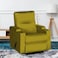 In House Velvet Rocking Cinematic Recliner Chair With Cups Holder - Gold - AB08