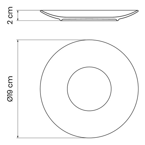 Hayat Dessert Plate 19x2cm