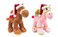 Bundle items - Brown camel with santa hat +  Pink camel  with santa hat 25cm. 

