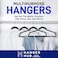 شماعات مخملية فاخرة من Hanger Hub، شماعات ملابس غير قابلة للانزلاق وموفرة للمساحة، باللون الأسود، عبوة من 30 قطعة