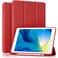 TRON New iPad 10.2 Inch Case 2021 9th Gen/ipad 8th Gen 2020 /ipad 7th Gen 2019 with Pencil Holder, Slim Stand Hard Back Shell Protective Smart Cover Case For iPad 10.2 / 10.5'' 2017 (Red)