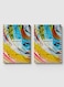 Lowha Spiral Notebook With 60 Sheets And Hard Paper Covers With Splattered Paint Design, For Jotting Notes And Reminders, For Work, University, School