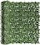 Egardenkart&reg; Artificial Faux Hedge Privacy Fence Wall Screen, Leaf and Vine Decoration for Outdoor Garden Home Decor, (Apple)