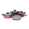 Penguen red cooking set 7 pieces