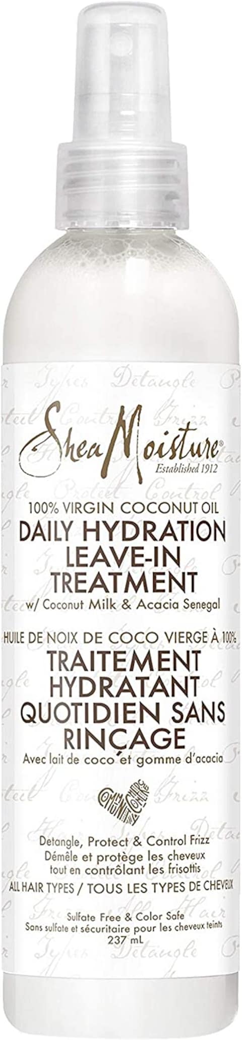 Shea Moisture 100% Virgin Coconut Oil Daily Hydration Leave-In Treatment, 237ml