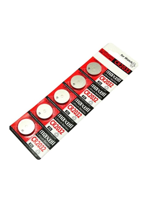 5-Piece Lithium Battery CR2032