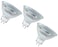 Osram Halogen-Reflector Standard Light Bulb GU5.3-socket, 12 Volt, 50 Watt, 36&deg; Beam Angle, Warm White/2800K - Pack of 3