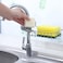 SKY-TOUCH 2PCS Sink Caddy Sponge Holder, Single Layer Stainless Steel Faucet Storage Rack, Kitchen Organizer for Dishcloth and Cleaning Brush Holder, Shower Caddy Soap Organizer for Bathroom,Kitchen