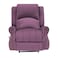 In House Velvet Rocking &amp; Rotating Recliner Chair - Light Purple - NZ120