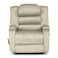In House Velvet Classic Recliner Chair With Storage Box - Light Beige - AB07