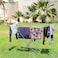 Generic Laundry Metallic Cloth Dryer Winged Clothes Airer Laundry Clothing Dryer Rack Folding Washing Line Indoor(180x55x105)