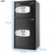Rubik Large Double Door Safe Box With Front Deposit Slot, Digital Keypad And Key Lock Safety Locker For Cash Jewlery Documents Home Office Shops Hotels (Size, 75x35x35cm) Black