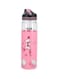 Delcasa Printed Plastic Water Bottle Pink 700ml