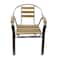 Jilphar Furniture Stylish Light Weight Wooden and Metal Garden Chair- JP1275