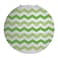Two Tone Chevron Lanterns Fresh Lime 12in
