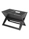 Generic Foldable Barbeque Charcoal Grill Black/Silver 45x30centimeter