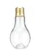 Generic Bulb Shaped Water Bottle Clear/Gold 400ml
