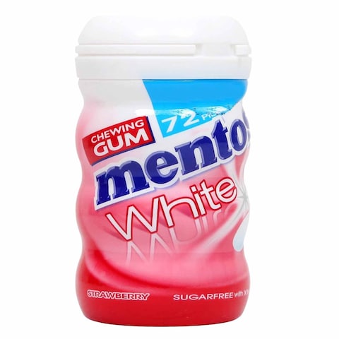 Mentos White Strawberry Sugar Free Chewing Gum 103g
