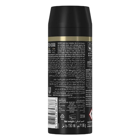 Axe Gold Deodorant And Body Spray Oud Wood And Dark Vanilla 150ml