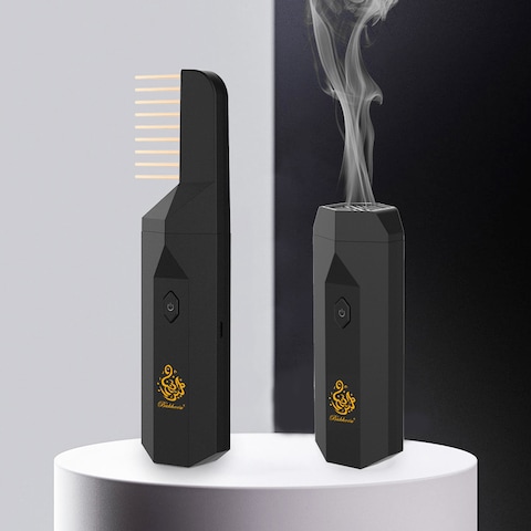 HEXAR&reg; 2-in-1 Hair Comb Incense Burner Electric Bakhoor Burner USB  Type-C Oudh Burner for Home Rechargeable Electric Mini Portable Bukhoor for  Women Online | Carrefour UAE