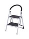 Generic Foldable Step Ladder With Rubber Handgrip White/Black 38Inch