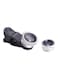Generic - 3-In-1 Universal Macro Wide Angle Fish Eye Clip Lens Black/White