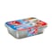Fun Aluminium Containers With Lids Rectangular 1850cc&times;10Pcs
