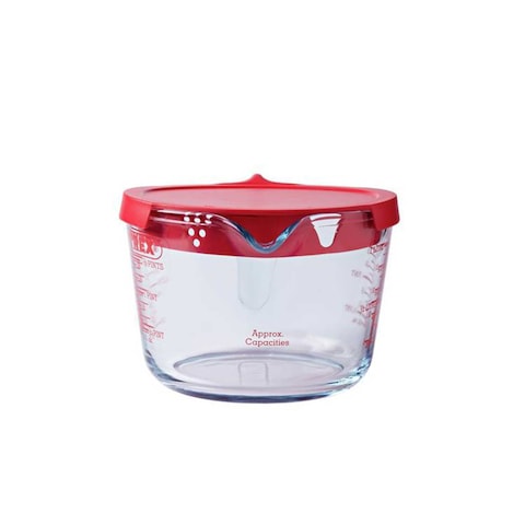 Pyrex Classic Glass Measure Jug with Lid - 1 Liter